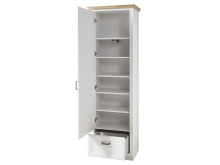 Garderobenschrank >Jasmin< in Pinie-Hell - 65x204x41cm (BxHxT)