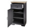 Schuhschrank >Jasmin< in Graphit - 65x102x41cm (BxHxT)