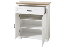 Schuhschrank >Jasmin< in Pinie-Hell aus Metall - 93x102x41cm (BxHxT)