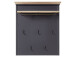 Garderobenpaneel >Jasmin< in Graphit - 93x107x30cm (BxHxT)