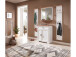 Wandspiegel >Jasmin< in Pinie-Hell - 93x83x15cm (BxHxT)