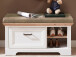 Sitzbank >Jasmin< in Pinie hell - 93x49x41cm (BxHxT)