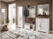 Sitzbank >Jasmin< in Pinie hell - 93x49x41cm (BxHxT)
