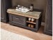 Garderoben-Set >Jasmin< in Graphit aus Metall - 281x204x41cm (BxHxT)