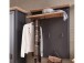 Garderoben-Set >Jasmin< in Graphit aus Metall - 281x204x41cm (BxHxT)
