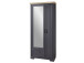 Garderoben-Set >Jasmin< in Graphit aus Metall - 281x204x41cm (BxHxT)