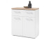 Schuhschrank >Greifswald< in Weiß - 78x85x38cm (BxHxT)