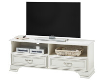 TV-Board >Valeria< in Used White - 130x51x38cm (BxHxT)