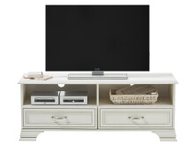TV-Board >Valeria< in Used White - 130x51x38cm (BxHxT)