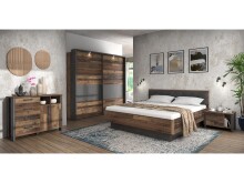 Nachtkonsole >Celon< in Old Wood Vintage - 62x41,5x41,6cm (BxHxT)