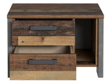 Nachtkonsole >Celon< in Old Wood Vintage - 62x41,5x41,6cm (BxHxT)