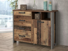 Kommode >Celon< in Old Wood Vintage - 106,7x86,3x41,6cm (BxHxT)