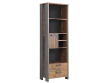 Regal >Celon< in Old Wood Vintage - 67x204,7x41,6cm...