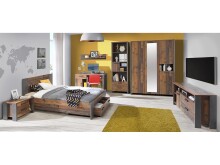 Wandregal >Celon< in Old Wood Vintage - 120x22,8x21,9cm (BxHxT)