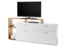 TV-Board >Natalie< in Weiß - 210x105x40cm (BxHxT)