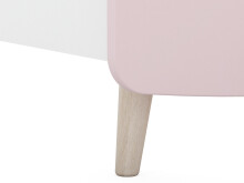 Kinderbett >Savannah< in Weiß aus MDF - 97x77x204,5cm (BxHxT)