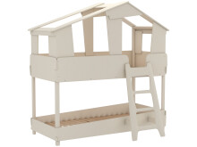 Kinderbett >Tyler< in taupe aus MDF - 213x215x127.8cm (BxHxT)