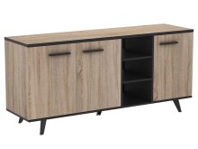 Sideboard >Waco< in Sonoma-Eiche aus Kunststoff -...