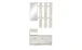 Garderoben-Set >Selene< in Eiche-Antik - 100x190x25cm (BxHxT)