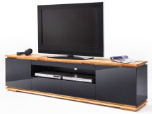 TV-Board >Charleston< in Asteiche aus Massivholz - 202x54x40cm (BxHxT)