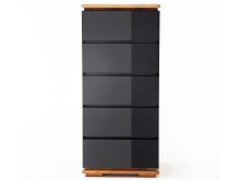 Schubkastenkommode >Charleston< in Asteiche aus Massivholz - 51x115x40cm (BxHxT)