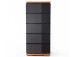 Schubkastenkommode >Charleston< in Asteiche aus Massivholz - 51x115x40cm (BxHxT)