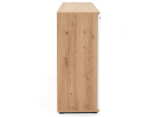 Sideboard >Jacklin< in Artisan Eiche Weiß - 120x85x35cm (BxHxT)