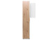 Schuhschrank >Jacklin I< in Artisan-Eiche Weiß - 70x185x35cm (BxHxT)