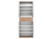 Schuhschrank >Jacklin I< in Artisan-Eiche Weiß - 70x185x35cm (BxHxT)