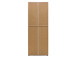 Schuhschrank >Jacklin I< in Artisan-Eiche Weiß - 70x185x35cm (BxHxT)
