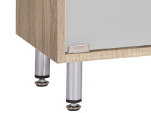 Waschbeckenunterschrank >Lancaster< in Sonoma Eiche - 66x58x30 (BxHxT)