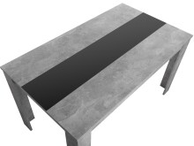 Esstisch >Naperville< in Strukturbeton Nachbildung - 138x74x80cm (BxHxT)