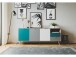 Sideboard >Visby< in Sonoma-Eiche - 180x71x40cm (BxHxT)