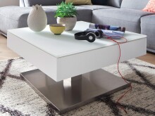 Couchtisch >Marcie< in Weiß matt aus MDF -...