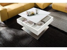 Couchtisch >Marcie< in Weiß matt aus MDF - 75x38x75cm (BxHxT)