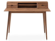 Schreibtisch >Mildura< in Asteiche aus Massivholz - 110x90x58cm (BxHxT)