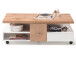 Couchtisch >Rouen< in Weiß matt lackiert aus MDF - 120x40x60cm (BxHxT)