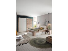 Bett >Chery< in Old Style hell - 145,5x46,5x214cm (BxHxT)