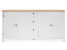 Sideboard >Batley I< in Weiß - 180x90x40cm (BxHxT)