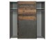 Schwebetürenschrank >Delmore< in Old Wood Vintage Nachbildung