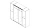 Kleiderschrank >Kaleb< in Sonoma-Eiche - 200.1x190.5x61.6cm (BxHxT)