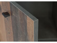 Kommode >Burg< in Betonoptik Dunkelgrau - 114.1x77.5x29.6cm (BxHxT)