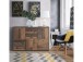 Kommode >Burg< in Betonoptik Dunkelgrau - 114.1x77.5x29.6cm (BxHxT)