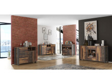 Kommode >Celon< in Old Wood Vintage - 106.7x86.3x41.6cm (BxHxT)