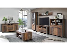 Highboard >Celon< in Old Wood Vintage - 106.7x127.9x41.6cm (BxHxT)