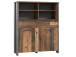 Highboard >Celon< in Old Wood Vintage - 106.7x127.9x41.6cm (BxHxT)