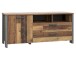 Wohnwand in Schwarz aus Glas - 330,4x204,7x52,3cm (BxHxT)