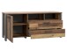 Wohnwand in Schwarz aus Glas - 330,4x204,7x52,3cm (BxHxT)