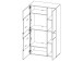 Highboard >Chatham I< in Chromfarben aus Glas - 90,1x168,1x41,3cm (BxHxT)