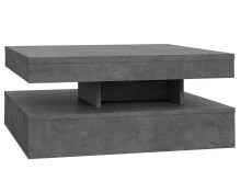 Couchtisch >Coimbra< in Betonoptik Dunkelgrau - 93x34.3x78cm (BxHxT)